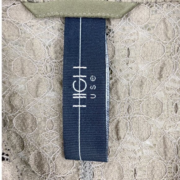 High Use by Clair Campbell Lace/Crochet Long-Line Jacket Women's Size Small - Picture 6 of 8